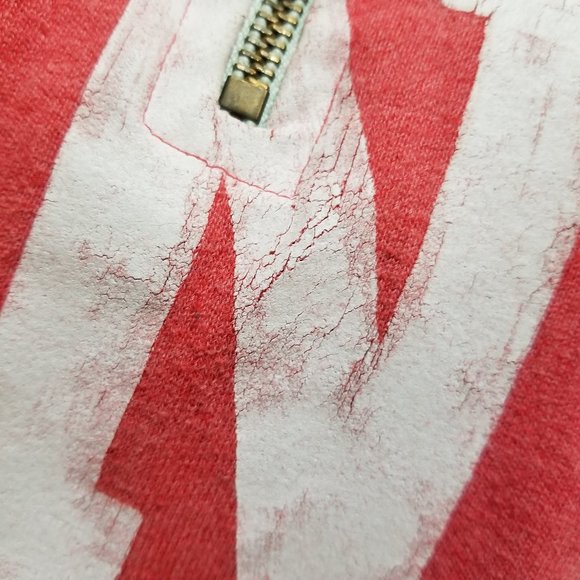 Victoria's Secret PINK sweatshirt Small dog logo graphic 1/4 zip collegiate - Picture 6 of 15